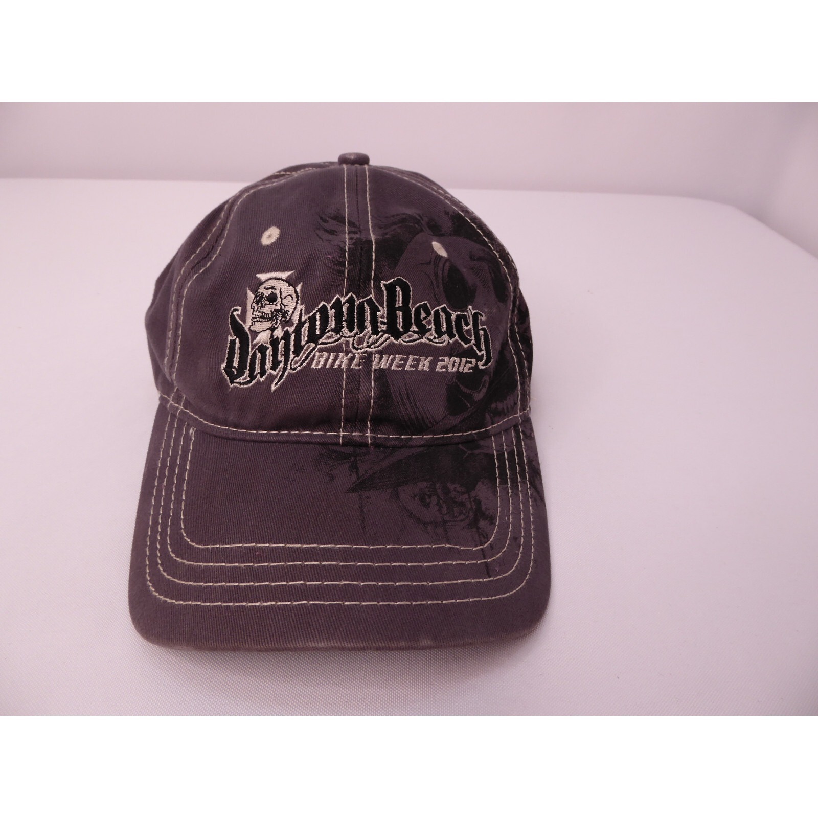 2012 Bike Week Daytona Beach Black Gray Baseball Hat Cap 2012 Bike Week Daytona Beach Black Gray Baseball Hat Cap